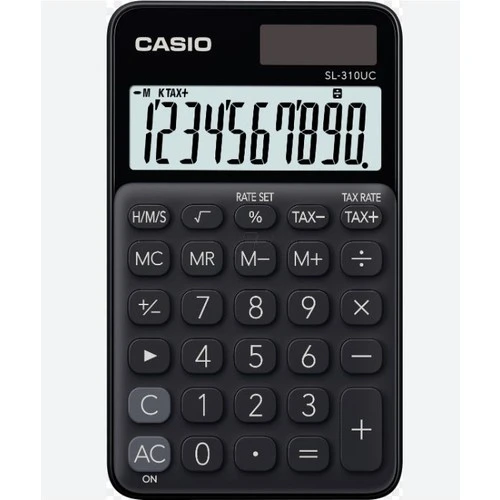 Sl-310Uc-Bk Cep Tipi 10 Hane Siyah Hesap Makinesi ürün görseli 1