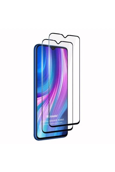 corcishop Xiaomi Redmi Note 8 Pro Crystal Seramik Nano Ekran Koruyucu Siyah (2 Adet) ürün görseli 1