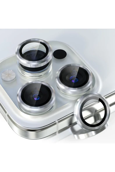 corcishop iPhone 15 Pro Max / iPhone 15 Pro Kamera Lens Koruyucu, Çiziğe ve Darbeye Dayanıklı Koruyucu ürün görseli 1