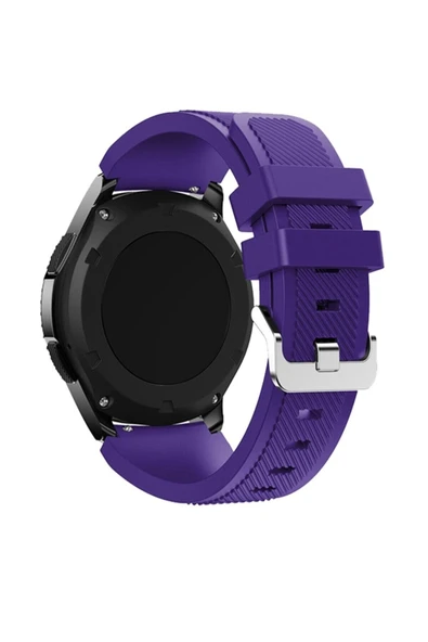 corcishop Huawei Watch Gt 3 Elite 46mm Uyumlu Klasik Çizgi Desenli 22mm Silikon Kordon ürün görseli 1