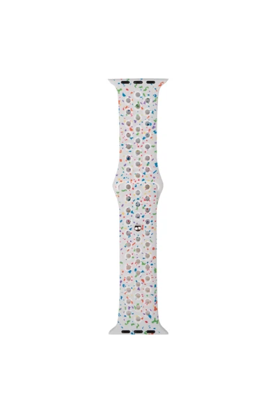 corcishop Apple Watch Seri 4/5/6/SE (1.Nesil)/SE 44mm Uyumlu Kordon Yeni Seri 2023 Silikon Strap Kayış Beyaz ürün görseli 1