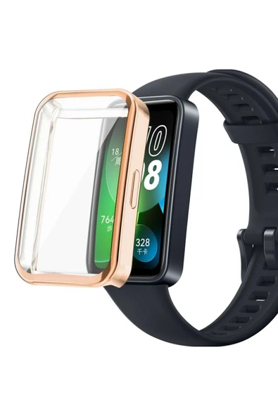 corcishop Huawei Band 8 Uyumlu Kasa ve Ekran Koruyucu 360 Tam Koruma Silikon Kılıf ürün görseli 1