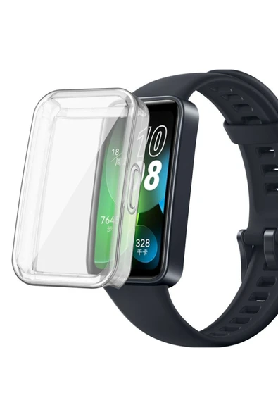 corcishop Huawei Band 8 , 9 Ve 10 Ile Uyumlu Kasa Ve Ekran Koruyucu 360 Tam Koruma Silikon Kılıf ürün görseli 1