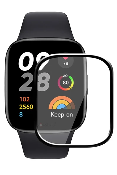 corcishop Xiaomi Redmi Watch 3 ile Uyumlu Ekran Koruyucu Nano Esnek Cam Tam Kaplayan PPM ürün görseli 1