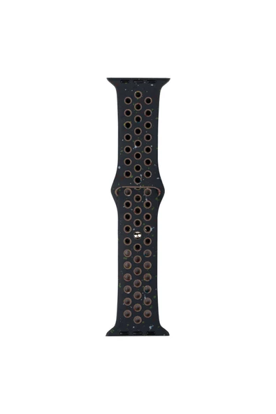 corcishop Apple Watch Seri 1/2/3 38mm Uyumlu Kordon Yeni Seri 2023 Silikon Strap Kayış Siyah ürün görseli 1