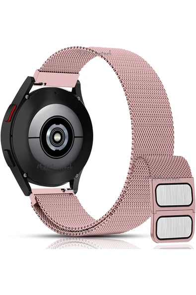 corcishop Samsung Galaxy Watch 6 40mm Uyumlu Metal Hasır Magnetik Mıknatıslı Kordon Tel Örgü Kayış Kordon ürün görseli 1