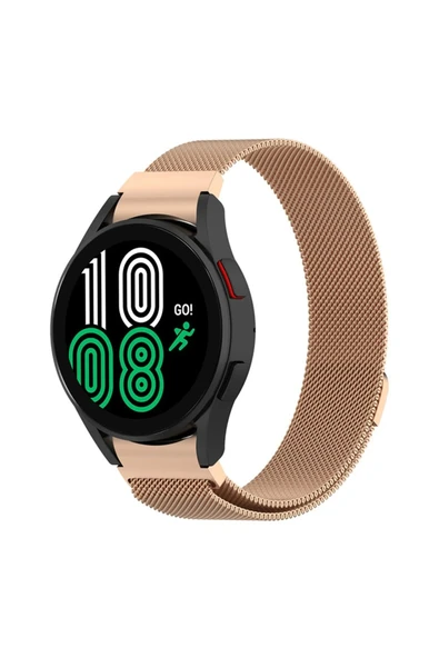corcishop Samsung Galaxy Watch 6 / 4 / 5 / 5 pro 40/42/44/46mm Uyumlu Manyetik Metal Hasır 20mm Kordon ürün görseli 1