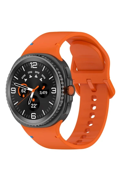 corcishop Samsung Galaxy Watch 8 44mm / Watch 8 40mm / Watch 7 Ultra Uyumlu Yüksek Kalite Silikon Spor Kordon ürün görseli 1