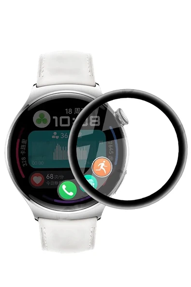 corcishop Huawei Watch 4 ile Uyumlu Ekran Koruyucu Nano Esnek Cam Tam Kaplayan PPMA ürün görseli 1