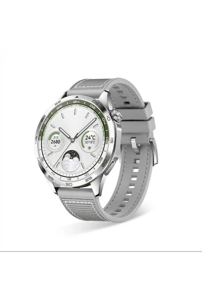 corcishop Huawei Watch 3 / 3 Pro Kordon Lansman Kumaş Dikişli Silikon 102 ürün görseli 1