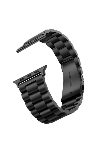 corcishop Apple Watch 7/8/9 45mm ile Uyumlu Kordon Ayarlanabilir Baklalı Metal Kordon ürün görseli 1
