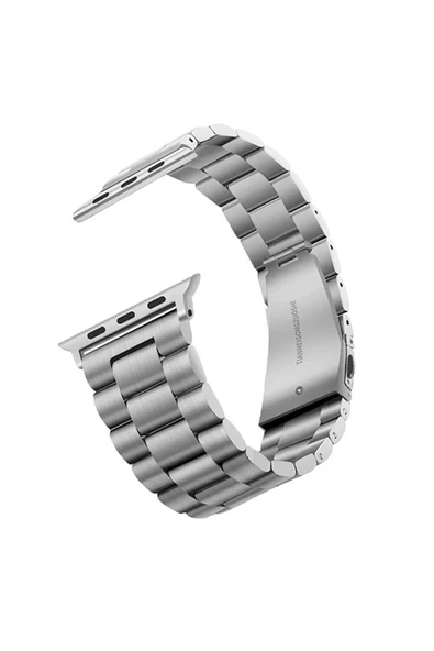 corcishop Apple Watch 1/2/3 38mm ile Uyumlu Kordon Ayarlanabilir Baklalı Metal Kordon ürün görseli 1