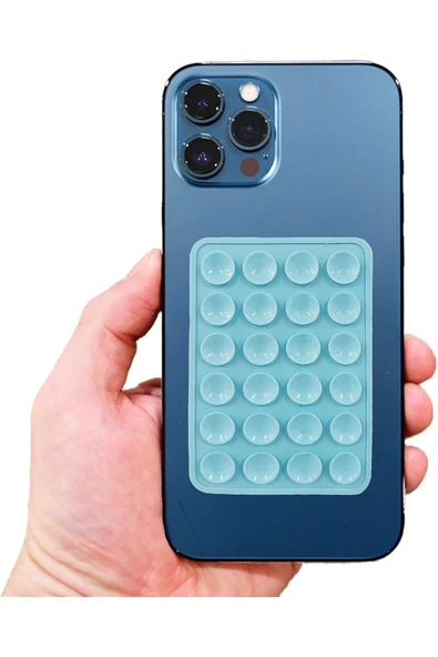corcishop Tüm Telefonlara Uyumlu Silikon Vakumlu Eller Serbest Kaymaz Vantuz Cep Telefon Tutacağı 1 Adet ürün görseli 1