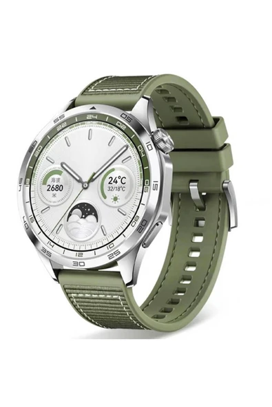 corcishop Samsung Gear S3 ile Uyumlu Spor Örgü Desenli Dikişli 22mm Silikon Kordon ürün görseli 1