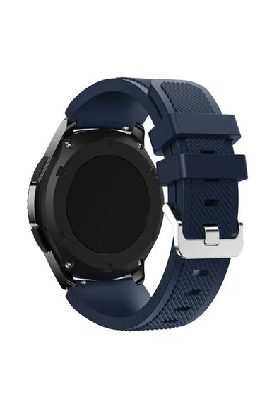 corcishop Huawei Watch Gt 2 46mm Uyumlu Klasik Çizgi Desenli 22mm Silikon Kordon ürün görseli 1