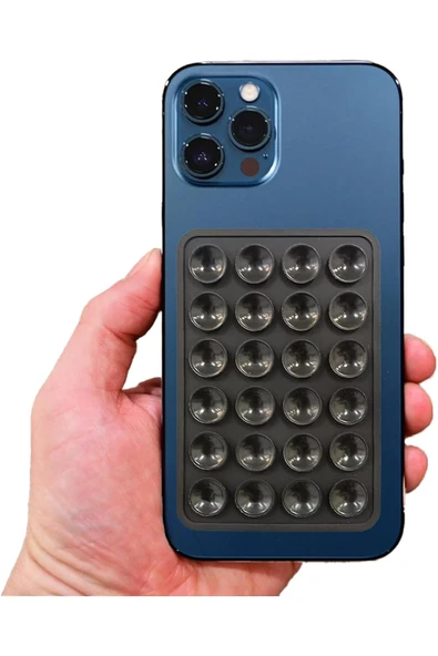 corcishop Tüm Telefonlara Uyumlu Silikon Vakumlu Eller Serbest Kaymaz Vantuz Cep Telefon Tutacağı 1 Adet ürün görseli 1