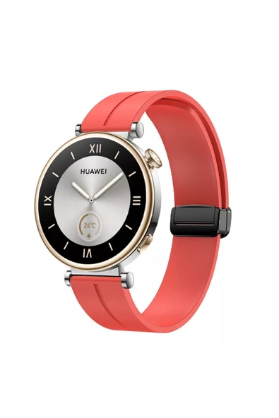 corcishop Huawei Watch Gt6 41mm Gt4 41mm Gt5 41mm (18MM PİMLİ) Uyumlu Kolay Ayarlanabilir Kordon Kayış ürün görseli 1
