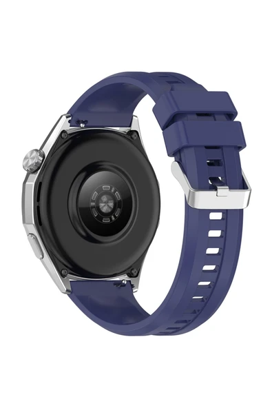corcishop Huawei Watch Gt6 Pro 46MM Ile Tam Uyumlu Kordon Metal Tokalı Yumuşak Silikon Kordon Kayış ürün görseli 1