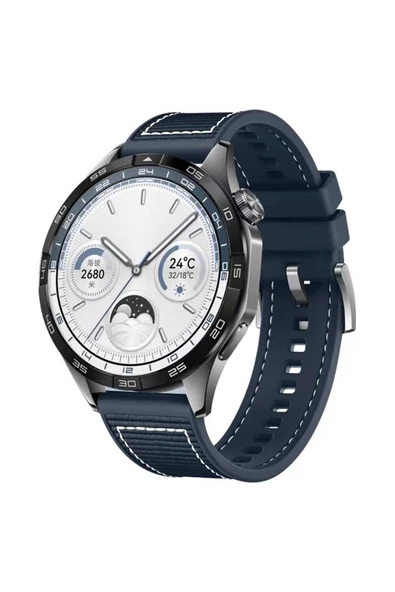 corcishop Huawei Watch 3 / 3 Pro Kordon Lansman Kumaş Dikişli Silikon 102 ürün görseli 1