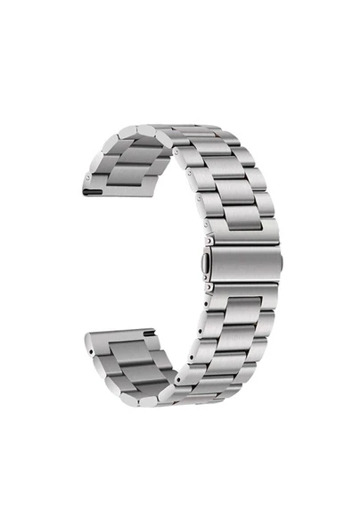 corcishop Samsung Galaxy Gear S3 ile Uyumlu Kordon Ayarlanabilir Baklalı Metal Kordon ürün görseli 1