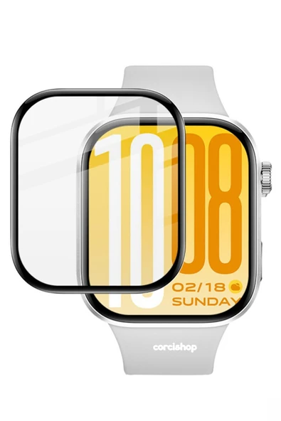 corcishop Xiaomi Redmi Watch 6 Uyumlu Tam Kaplayan Güçlendirilmiş Kırılmaz Nano Ekran Koruyucu ürün görseli 1