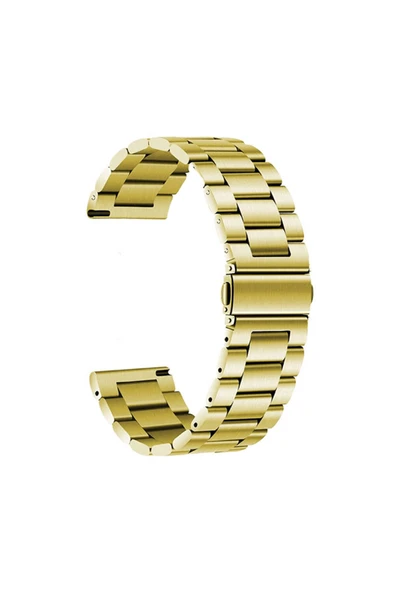 corcishop Samsung Galaxy Gear S2 ile Uyumlu Kordon Ayarlanabilir Baklalı Metal Kordon ürün görseli 1