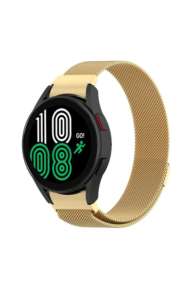 corcishop Samsung Galaxy Watch 6 / 4 / 5 / 5 pro 40/42/44/46mm Uyumlu Manyetik Metal Hasır 20mm Kordon ürün görseli 1