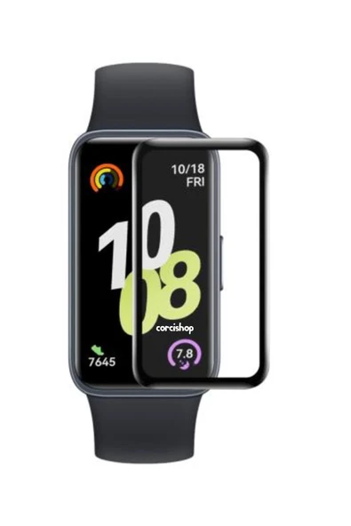 corcishop Huawei Band 10 Uyumlu Tam Kaplayan Kavisli Güçlendirilmiş Kırılmaz Nano Ekran Koruyucu ürün görseli 1
