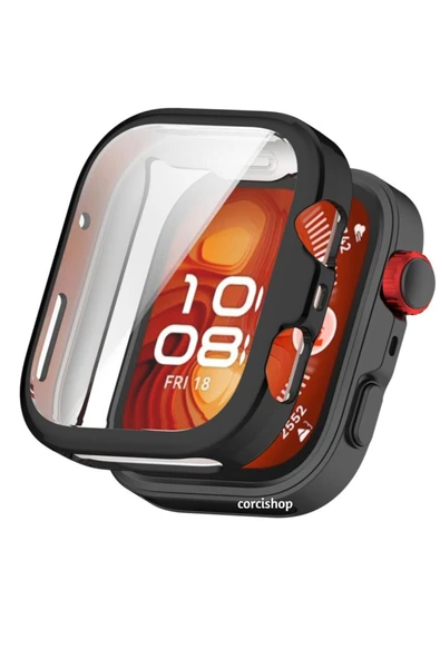 corcishop Huawei Watch Fit 4 Pro Uyumlu Silikon Kasa Ve Ekran Koruyucu 360 Tam Koruma ürün görseli 1