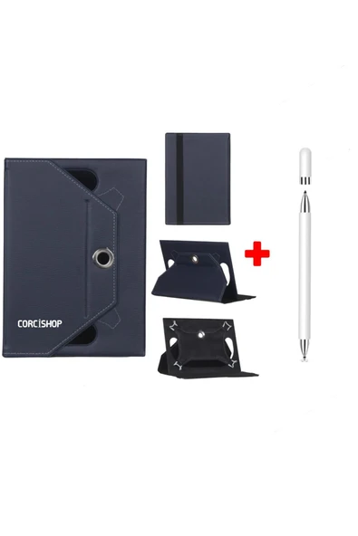 corcishop Lenovo Tab One TB305FU / Tab K9 8.7 İnç Uyumlu Kılıf Universal Standlı + Dokunmatik Kalem ürün görseli 1