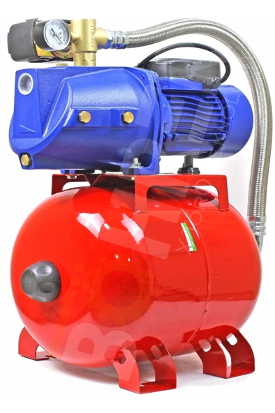 BÖHRER Jet100 3 Kat 3 Daire 24 Litre Yatay Tanklı Ev Tipi Otomatik Aç Kapa Hidrofor ürün görseli 1