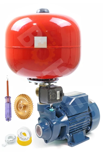 BÖHRER Hidrofor Set Pompa Qb60 0.37 Kw Paket Hidrofor Otomatik Su Pompası 0.55 Hp 1'' ürün görseli 1