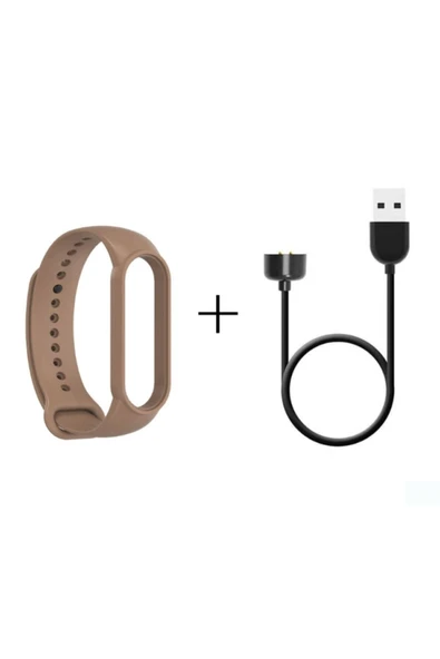 corcishop Xiaomi Mi Band 6 Şarj Aleti + Mi Band 6 Kordon Yüksek Kalite 2'li Set ürün görseli 1