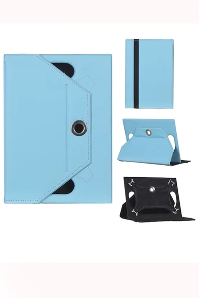 corcishop Lenovo Tab One TB305FU / Tab K9 8.7 İnç Uyumlu Universal Dönerli Standlı Kılıf ürün görseli 1