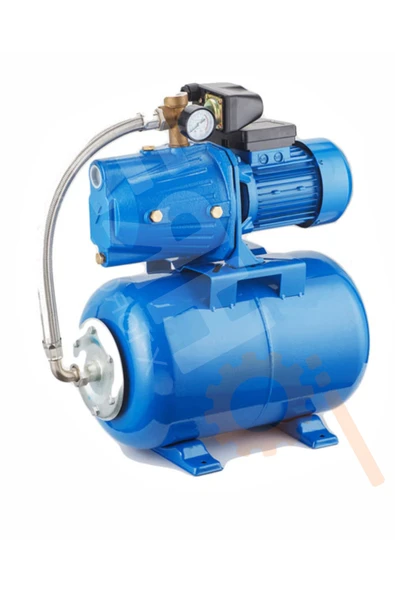 BÖHRER Bakır Sargılı 1 Hp Jet750 24 litre Otomatik 4 Kat 4 Daire Otomatik Sistem Hidrofor Set Su Pompası ürün görseli 1