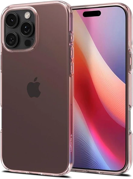 Spigen iPhone 16 Pro Max ile Uyumlu Kılıf Crystal Flex Rose Crystal ürün görseli 1