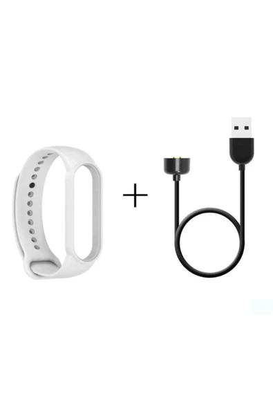 corcishop Xiaomi Mi Band 6 Şarj Aleti + Mi Band 6 Kordon Yüksek Kalite 2'li Set ürün görseli 1
