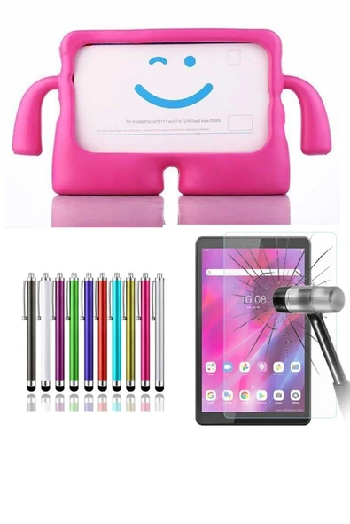 corcishop Samsung Galaxy Tab S10 FE 10.9 inç X520 Modeli Uyumlu Çoçuk Kılıf Silikon + Ekran Koruyucu Kalem ürün görseli 1