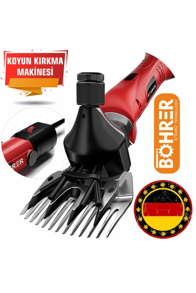BÖHRER Alman B-4200w Germany Designe Red Koyun Keçi Kırpma Kırkma Makinesi,bakır Sargılı,beiyuan Bıçak ürün görseli 1