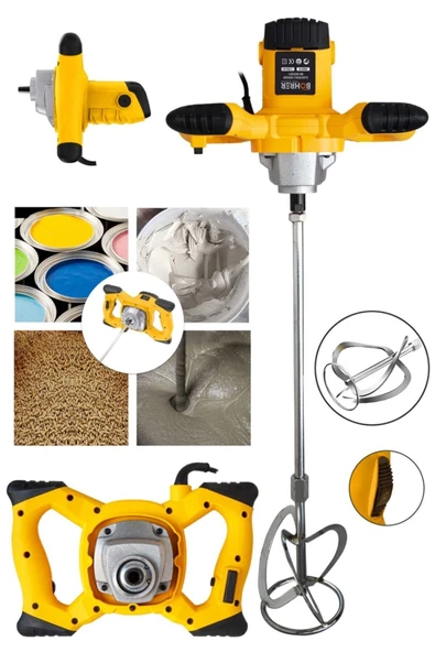 BÖHRER X-torq Technology Germany Design 6800 Wf 6 Kademeli Elektrikli Harc Boya Karıştırıcı ürün görseli 1