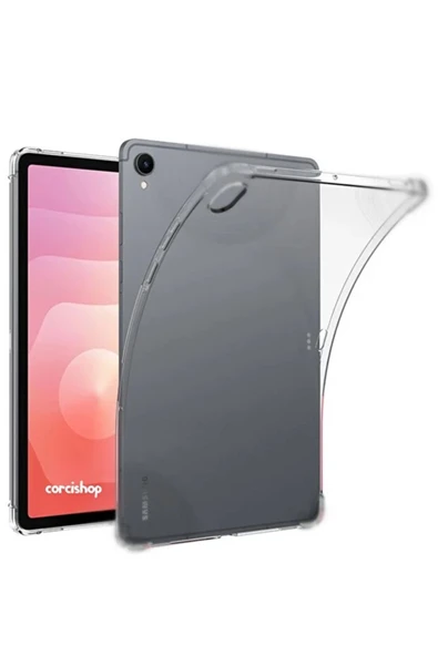 corcishop Samsung Galaxy Tab S11 SM-X730 128 GB 11" Kılıf Şeffaf Silikon Arka Tablet Koruma Kapak ürün görseli 1