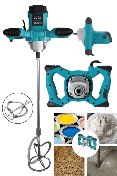 BÖHRER X-torq Technology Germany Design 6800wf 6 Kademeli Elektrikli Harc Boya Karıştırıcı Mikser ürün görseli 1