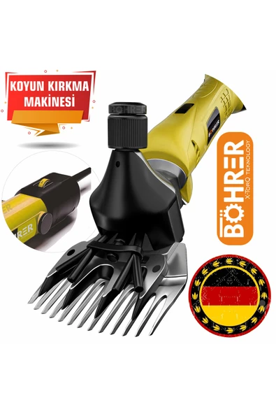 BÖHRER Alman B-4200w Germany Designe Yellow Koyun Keçi Kırpma Kırkma Makinesi,bakır Sargılı,beiyuan Bıçak ürün görseli 1