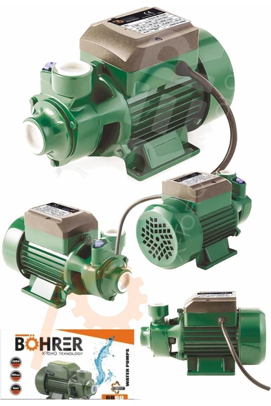 BÖHRER Böhr Qb60b 220v Preferikal 370 Watt 0.55 Hp Santrifüj Pompa Su Motoru ürün görseli 1