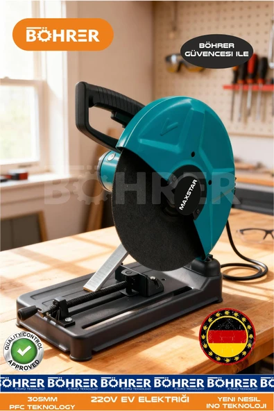 BÖHRER ELEKTRİKLİ YENİ MODEL 305MM METAL DEMİR PROFİL KESME MAKİNESİ ürün görseli 1