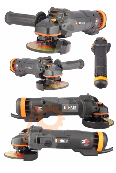 BÖHRER 2100 watt Bakır Sargılı 115 mm Metal Şanzıman Avuç Içi Taşlama Sprial Makinesi ürün görseli 1