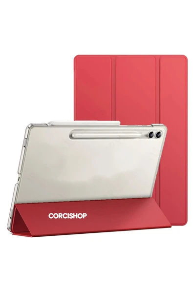 corcishop Galaxy Tab S9 Plus 12.4 SM-X810 Kılıf Pu Deri Smart Standlı Case uyumlu ürün görseli 1