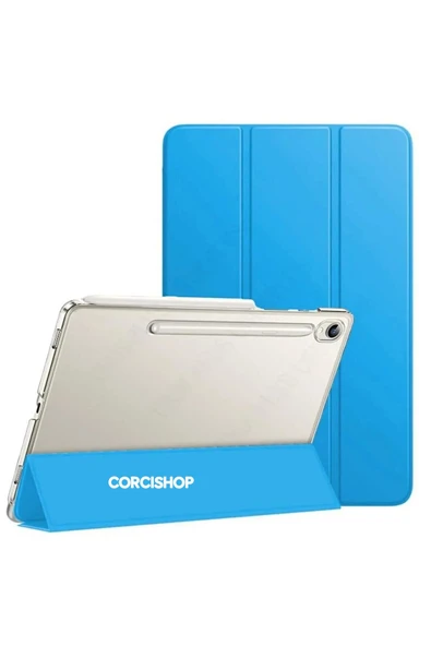 corcishop Samsung Galaxy Tab S7 Fe Lte T730 T735 T737 Kılıf Pu Deri Smart Standlı Case ürün görseli 1