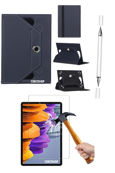 corcishop Doogee T20 Ultra 12İnç Uyumlu 3in1 Set Kılıf Kalem Ekran Koruyucu ürün görseli 1