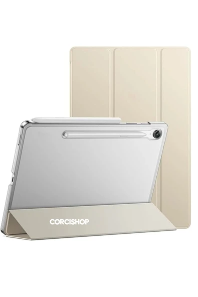 corcishop Samsung Galaxy Tab S9 Plus 12.4 SM-X810 Kılıf Pu Deri Smart Standlı Case ürün görseli 1